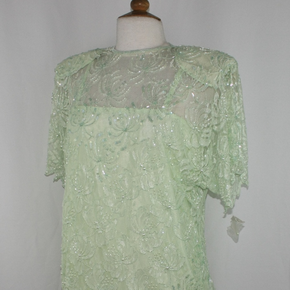JASDEE Vintage Dress Hand Work Bead & Sequns 2043